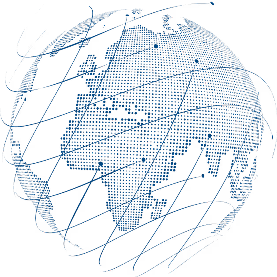 World map illustration of a globe